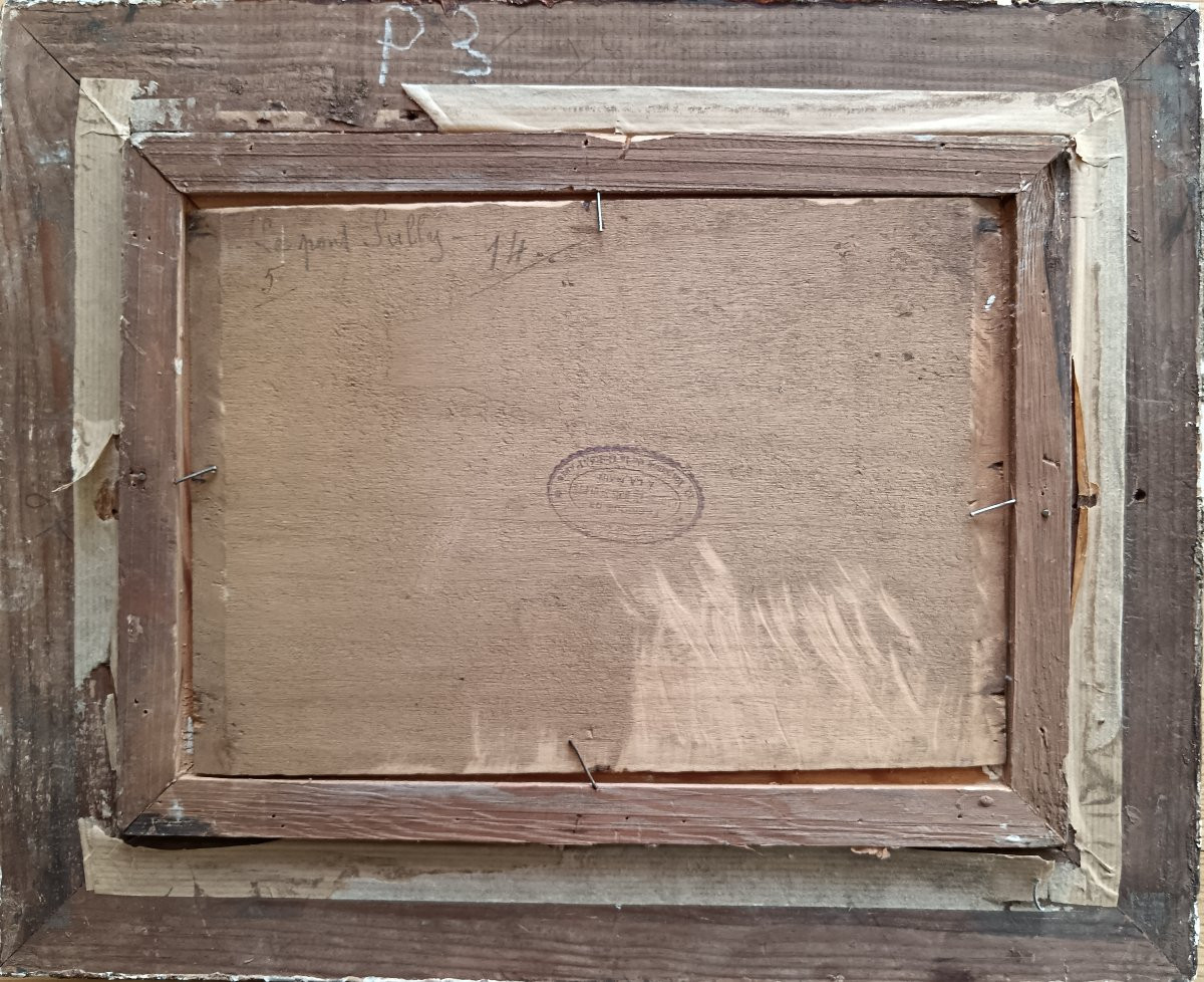 Ecole néo impressionniste . Jules Auguste Etienne "le pont Sully"-photo-1