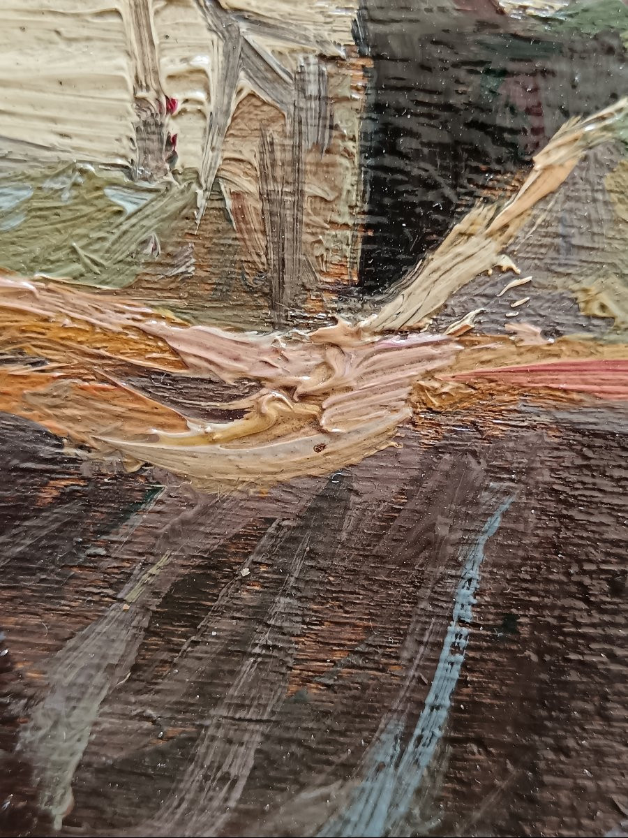 Ecole néo impressionniste . Jules Auguste Etienne "le pont Sully"-photo-6