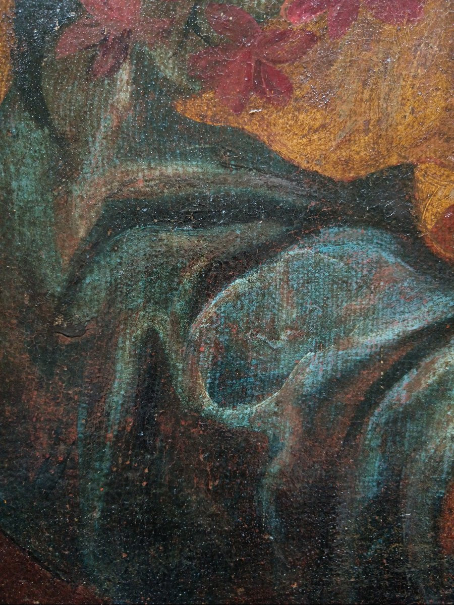 Follower Of Juan De Arellano "saint Barthélemy Florist"-photo-5