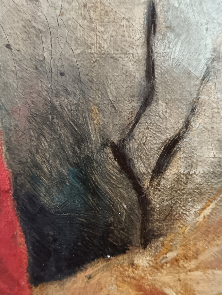 Ecole orientaliste "le zouave à l'affût"-photo-6