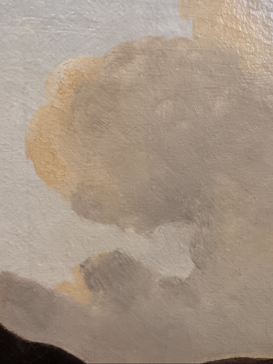 Alfred de Dreux attribué à "majestueux chevaux s'ébrouant au pré"-photo-3