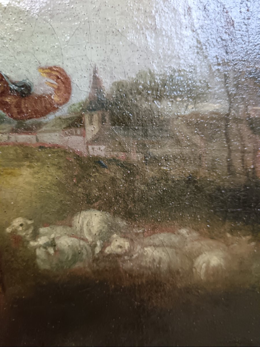 Nicolas Lancret Workshop Of "gallant Scene At The Edge Of The Woods"-photo-2