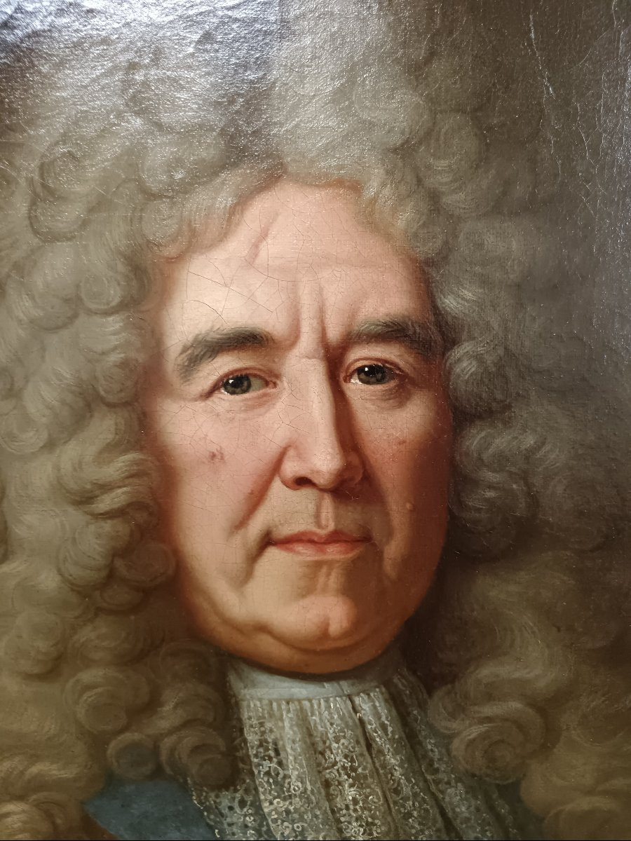 Alexis Simon Belle Attributed To "portrait Of A High-ranking Officer Of The Order Of The Holy Spirit".-photo-4