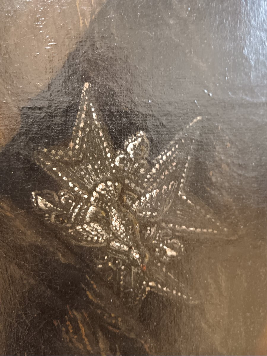 Alexis Simon Belle Attributed To "portrait Of A High-ranking Officer Of The Order Of The Holy Spirit".-photo-7