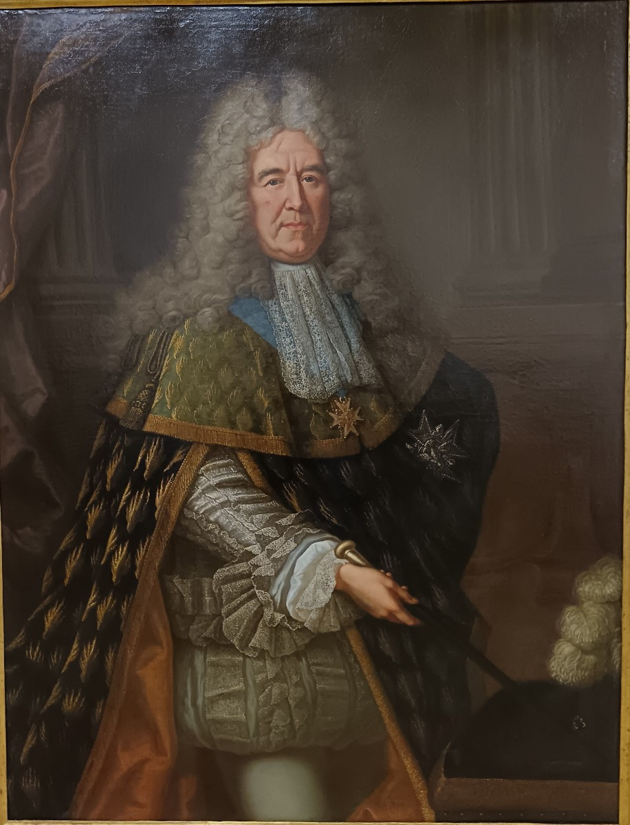 Alexis Simon Belle Attributed To "portrait Of A High-ranking Officer Of The Order Of The Holy Spirit".