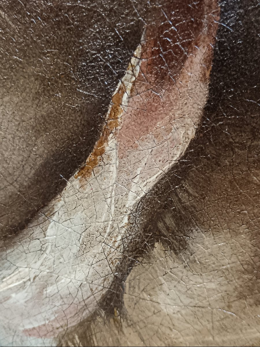 Ecole vénitienne du XVIIIème siècle "Belle de profil"-photo-3