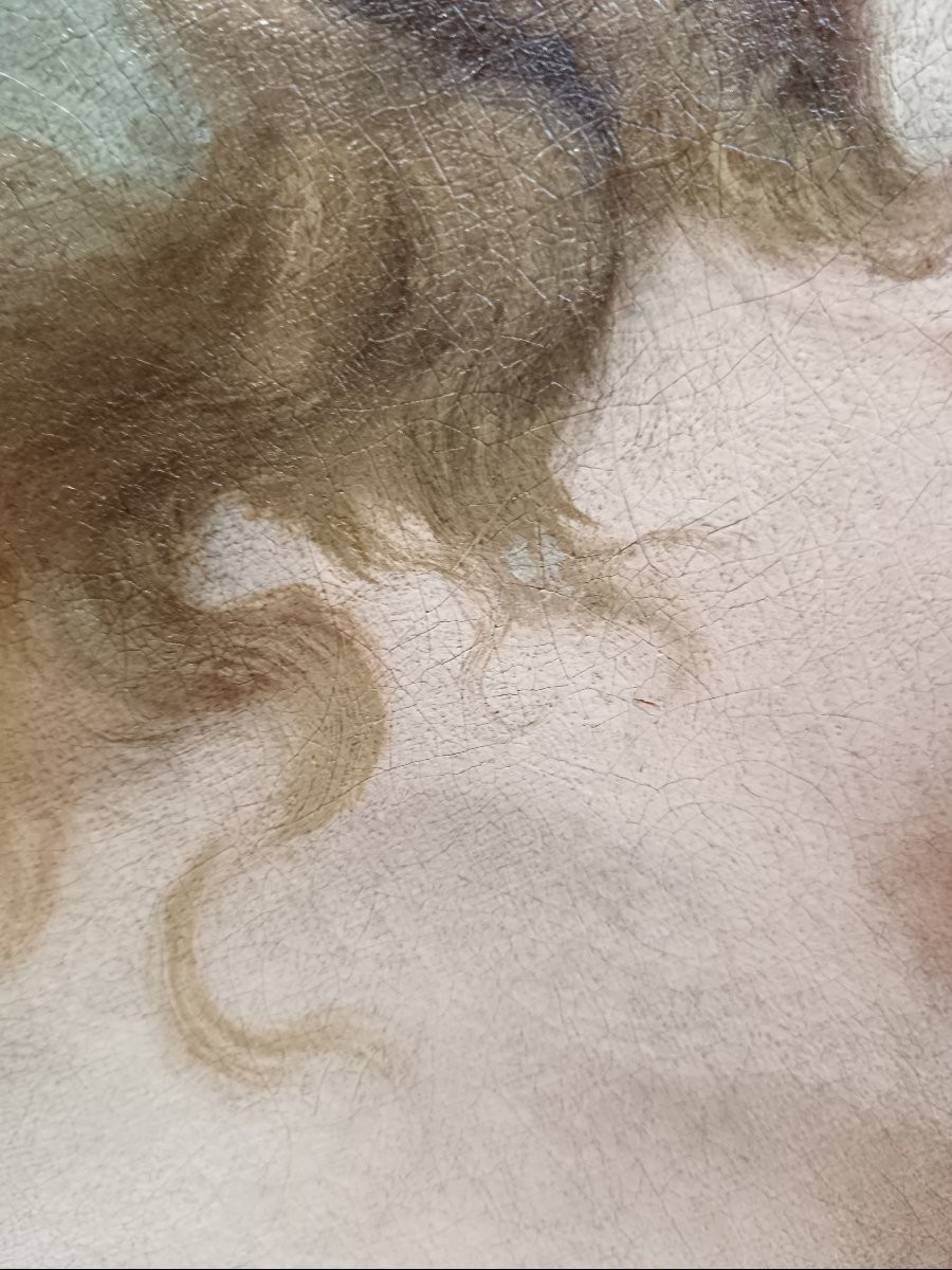 Ecole vénitienne du XVIIIème siècle "Belle de profil"-photo-7