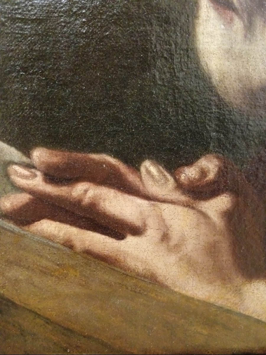 Giovanni Battista Piazzetta entourage de  "saint Philippe Neri en prière"-photo-6