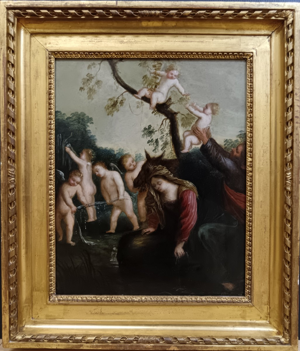 Pierre Brebiette attribué à "le repos pendant la fuite en Egypte"