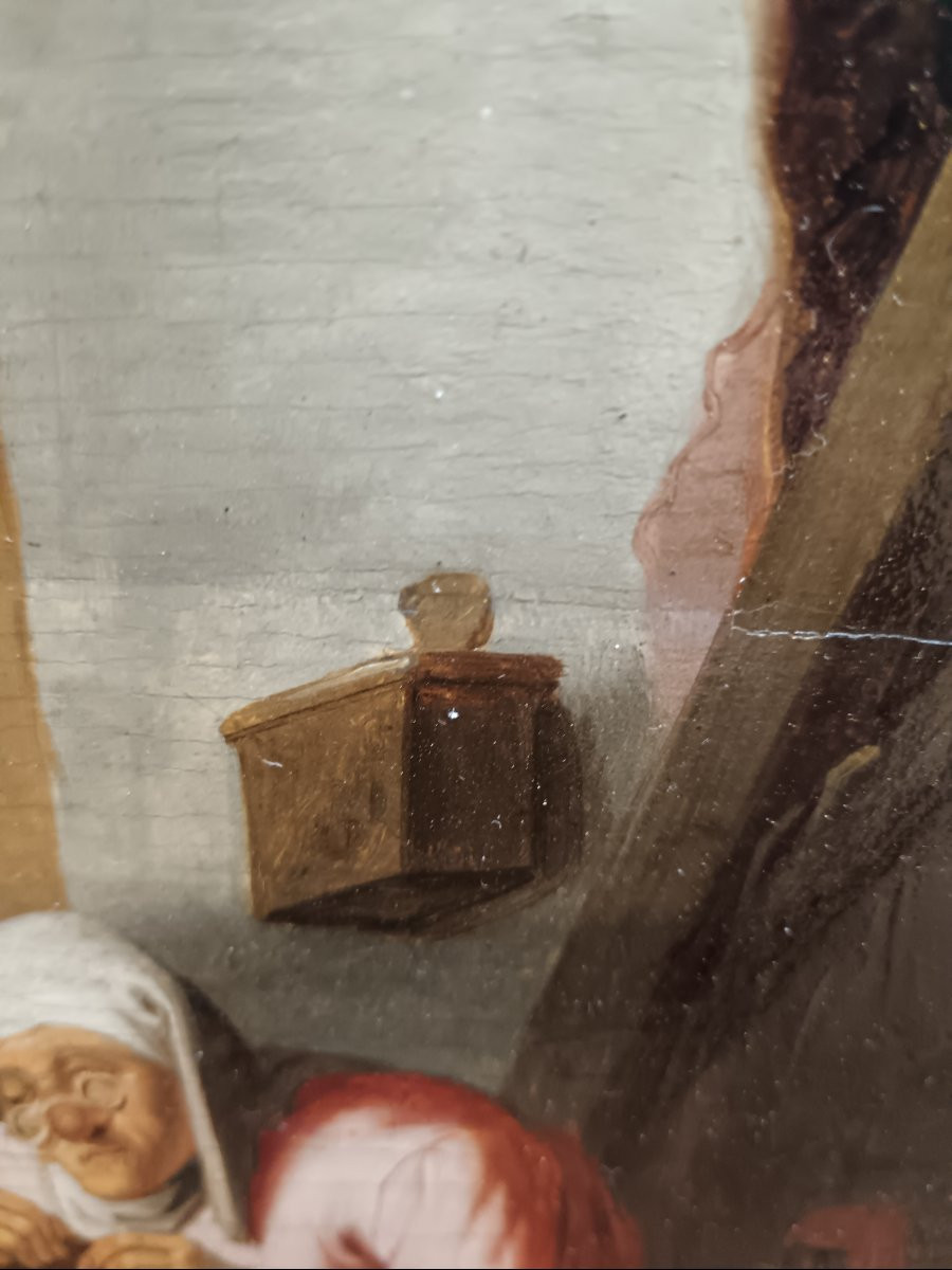 Anthonie Victoryns Attributed To "old Woman Delousing A Poor Wretch" -photo-3