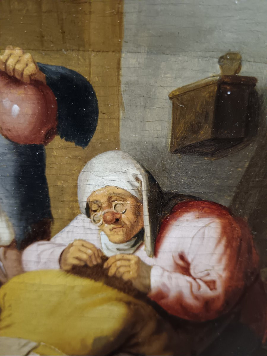 Anthonie Victoryns Attributed To "old Woman Delousing A Poor Wretch" -photo-4