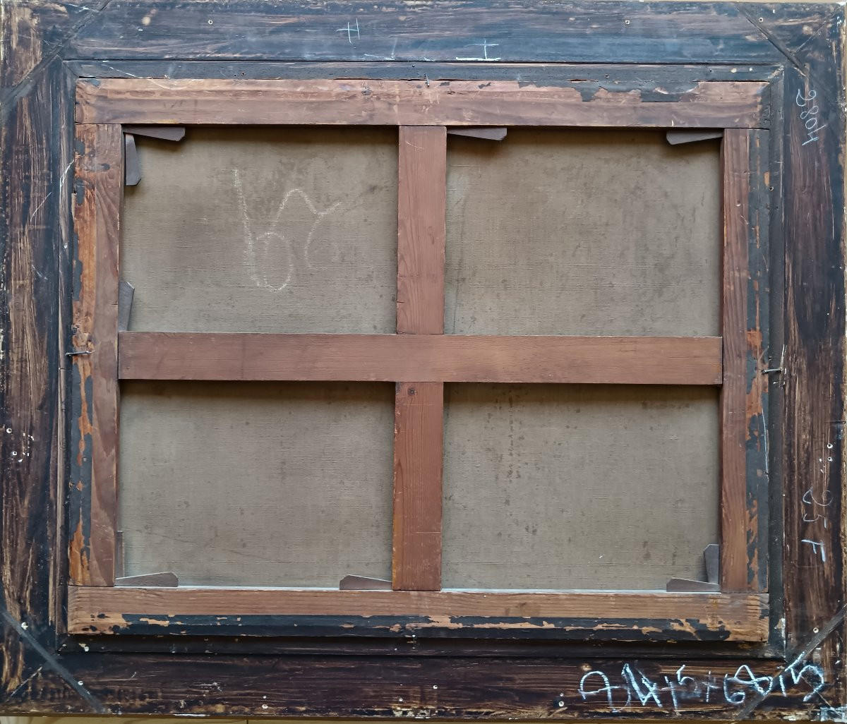 Suiveur d'Orazio Grevenbroeck "le partage de la pêche au clair de lune"-photo-1