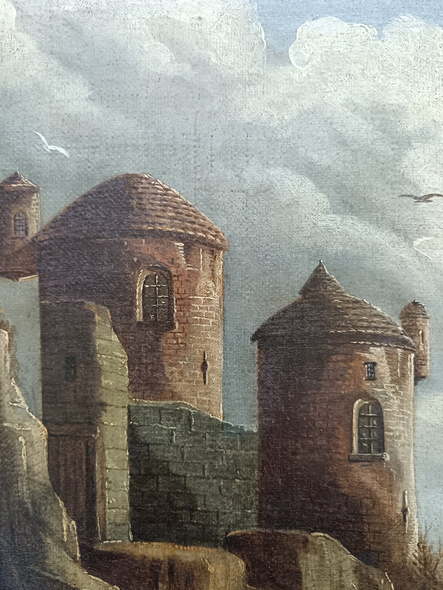 Suiveur d'Orazio Grevenbroeck "le partage de la pêche au clair de lune"-photo-6