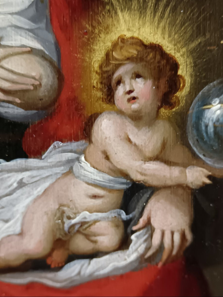 Frans Francken I attribué à "la Lactation de Saint Bernard"-photo-3