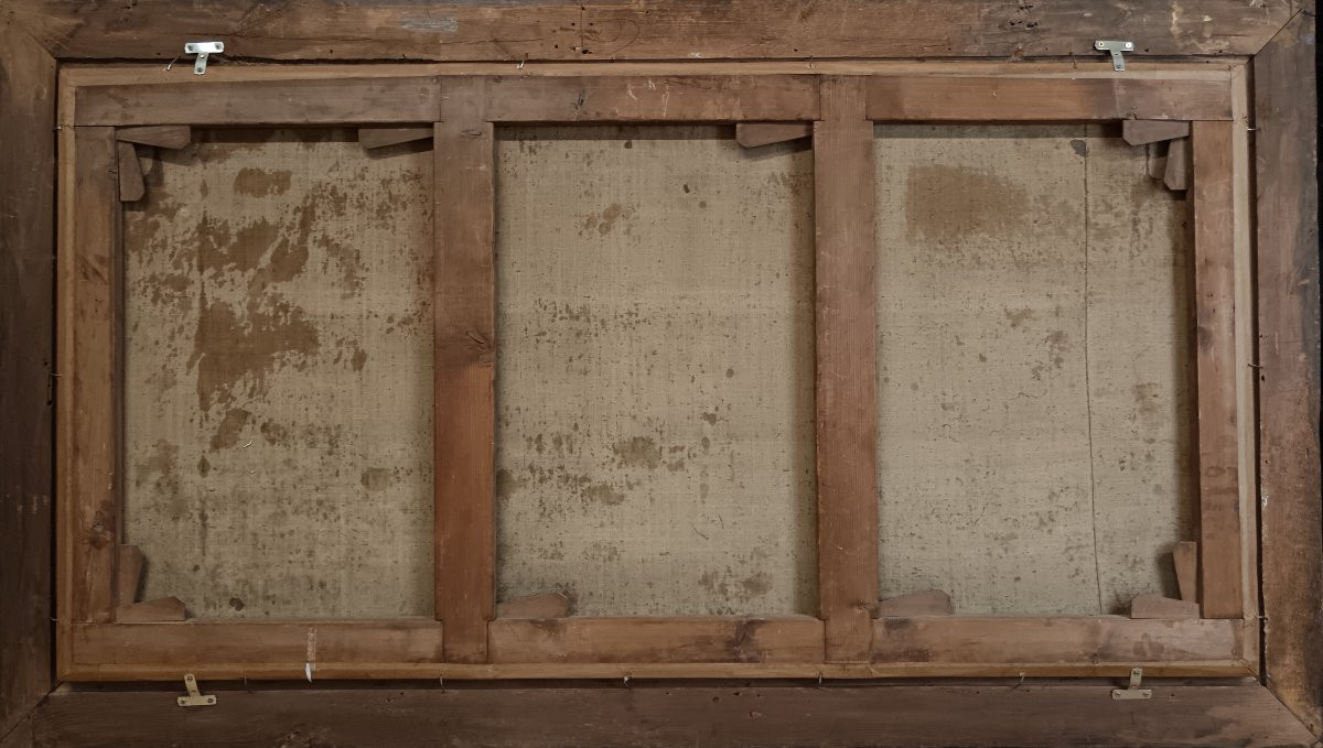 Alexandre Jean Noël attribué à "pêcheurs sondant le clair de lune"-photo-1