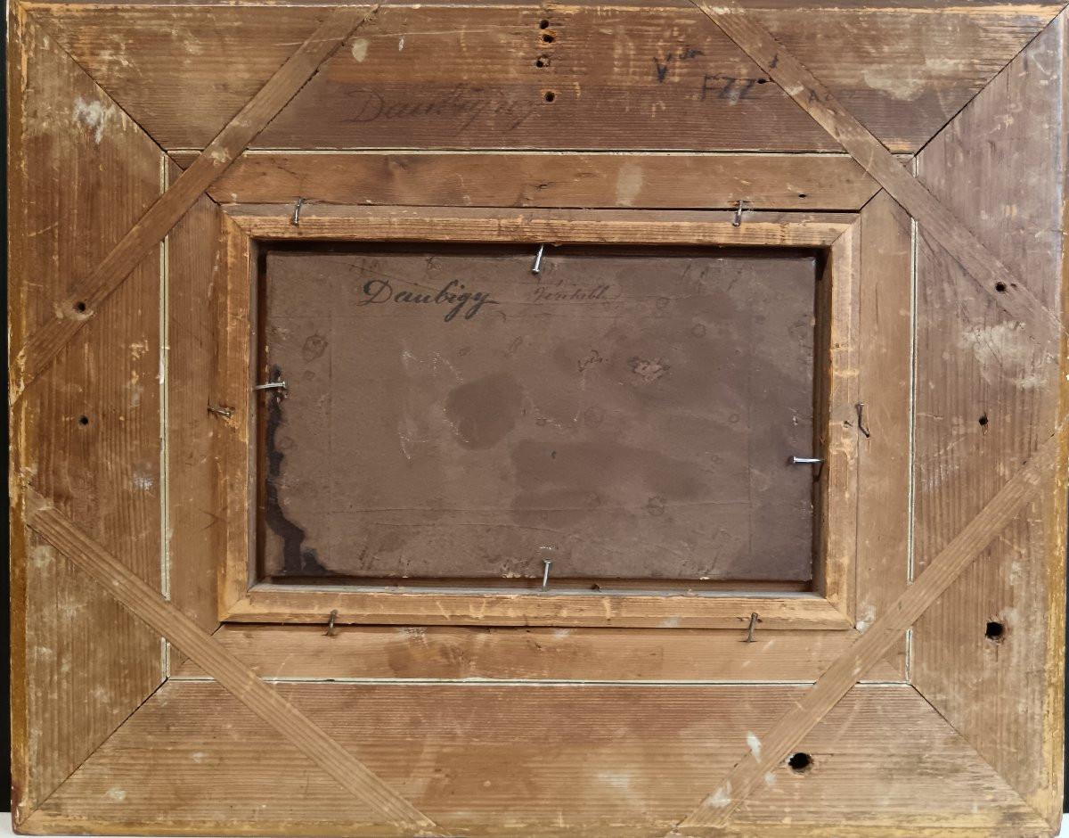 Charles François Daubigny "le hameau au bord de la rivière"-photo-2