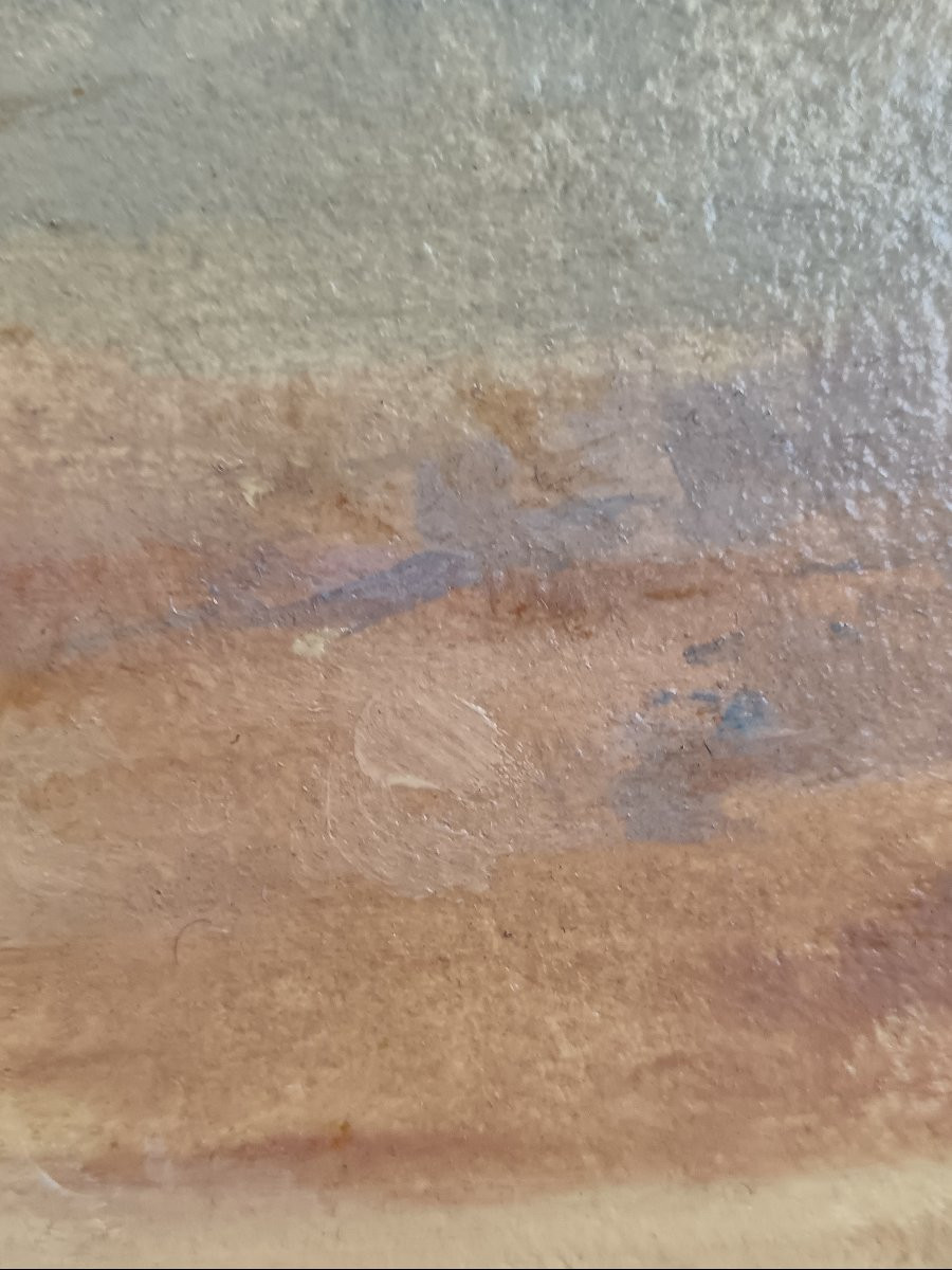 Charles François Daubigny "le hameau au bord de la rivière"-photo-6