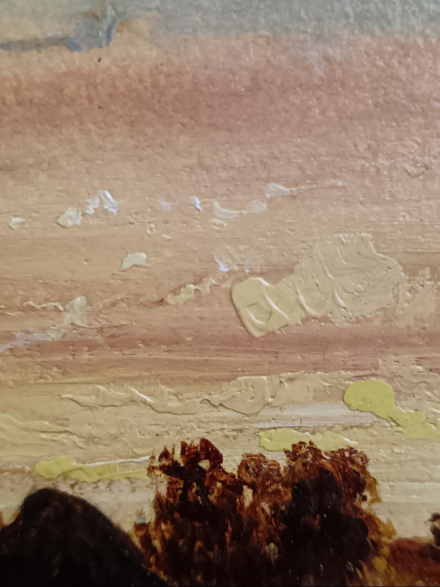 Charles François Daubigny "le hameau au bord de la rivière"-photo-8