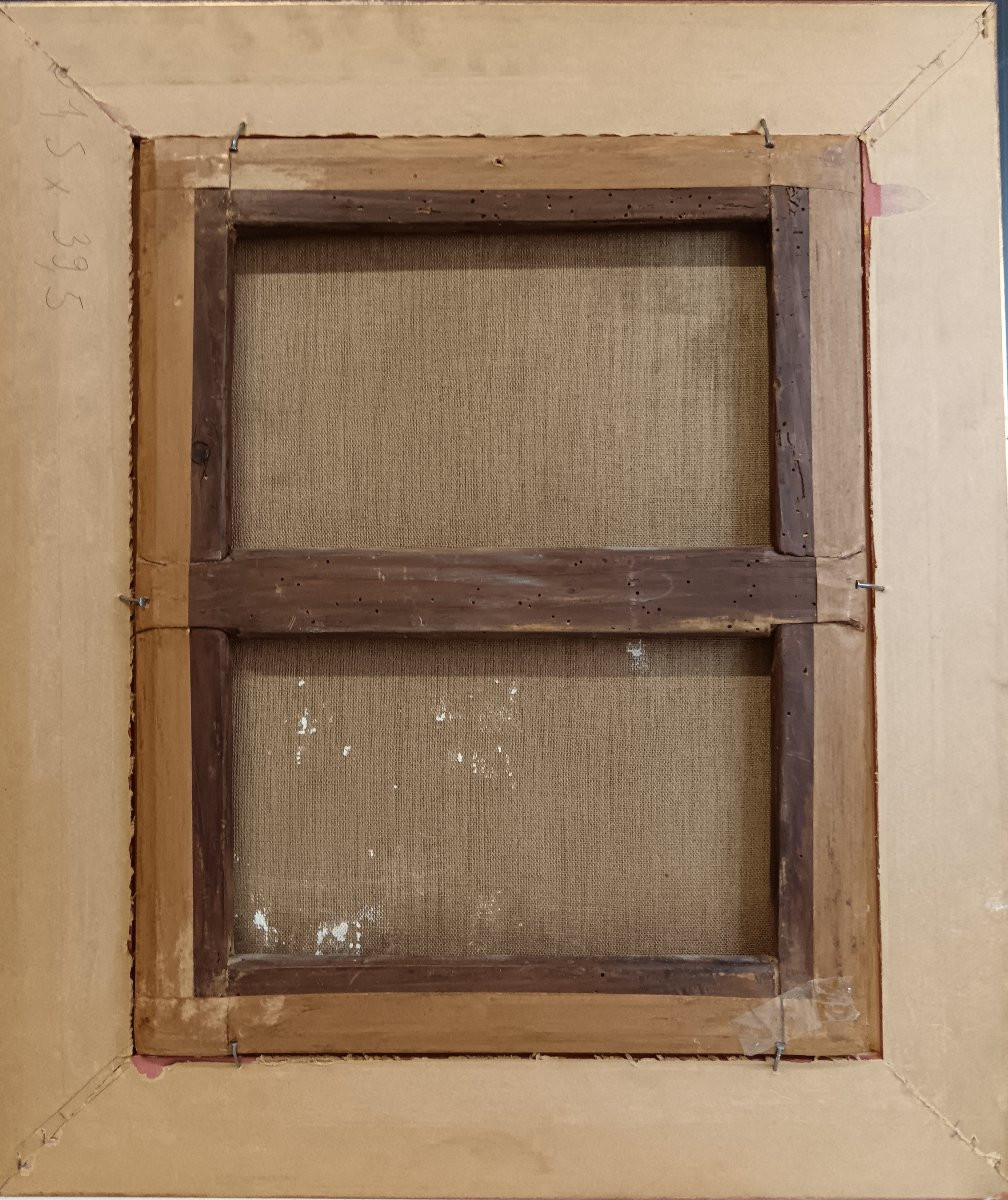 Antoine Watteau suiveur de "Belle, la fileuse au livre"-photo-1