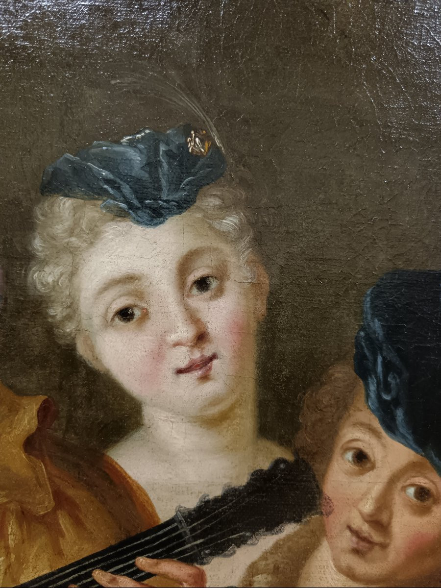 Antoine Watteau, Follower Of "serenade Of Mezzetin"-photo-2