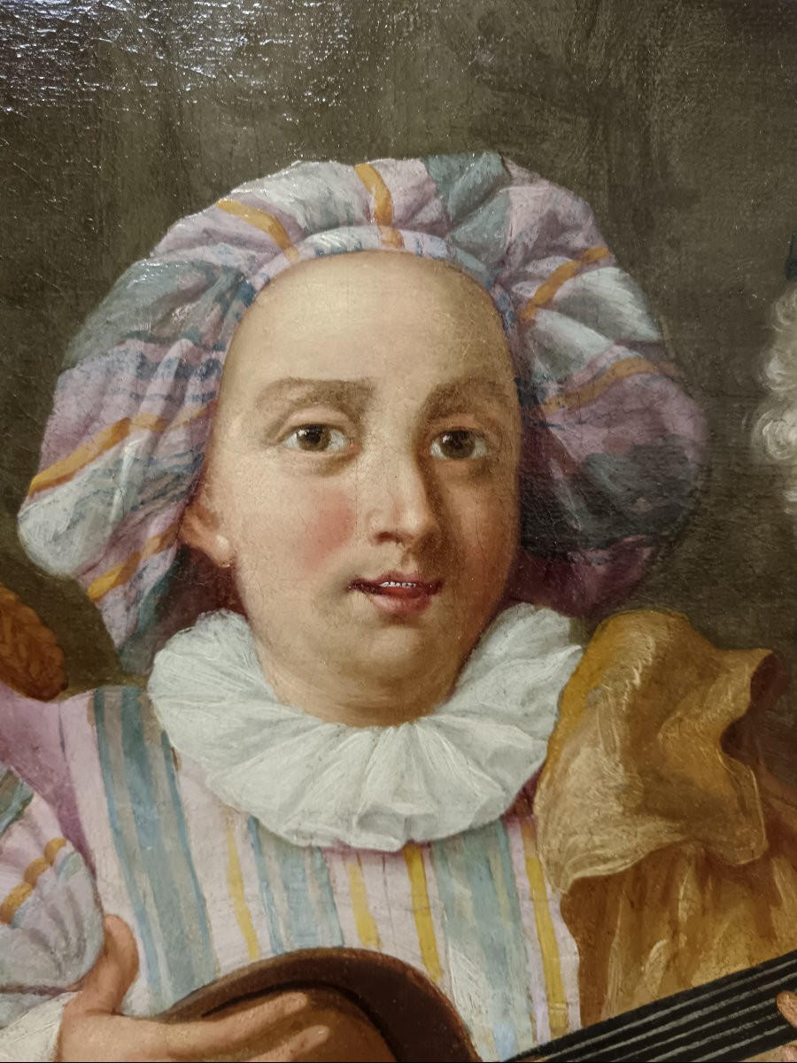 Antoine Watteau, Follower Of "serenade Of Mezzetin"-photo-3