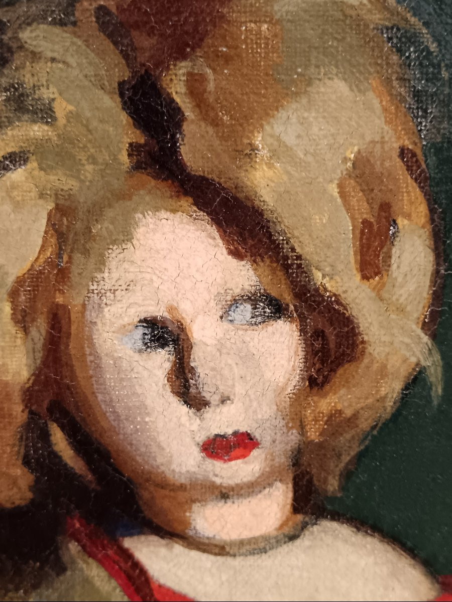 Catalan Painter. Rafael Durancamps "the Doll On The Artist's Table"-photo-6