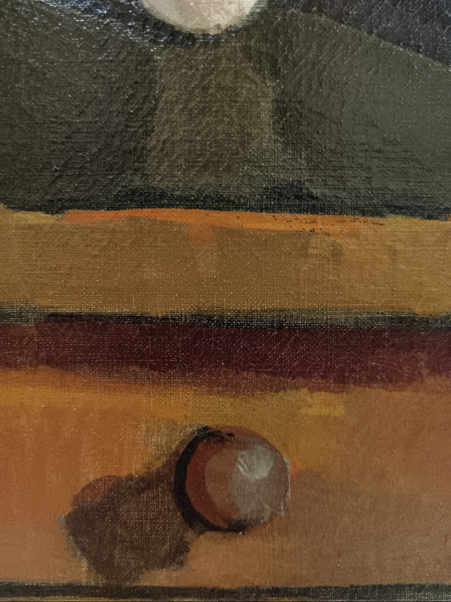 Catalan Painter. Rafael Durancamps "the Doll On The Artist's Table"-photo-7