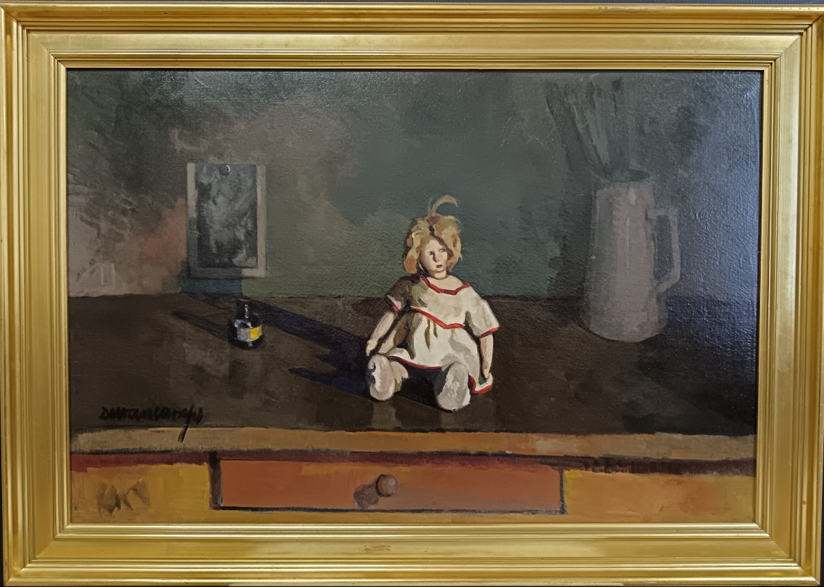 Catalan Painter. Rafael Durancamps "the Doll On The Artist's Table"