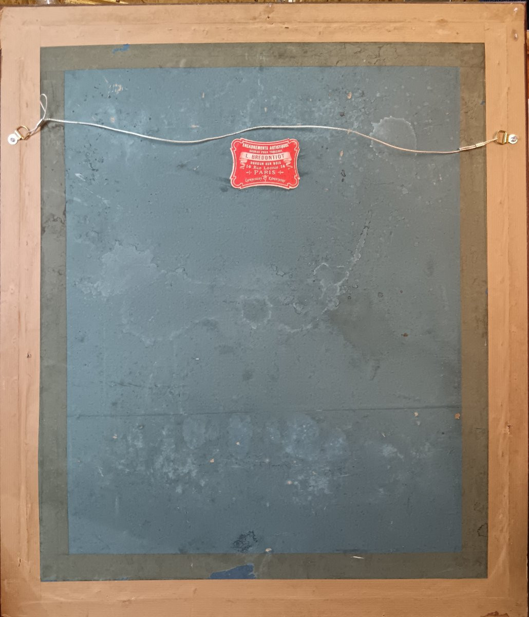 Orientalist School. Durand-brager "harem Scene In Algiers"-photo-1