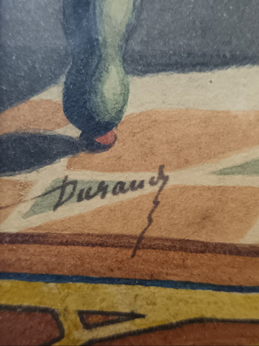 Orientalist School. Durand-brager "harem Scene In Algiers"-photo-2