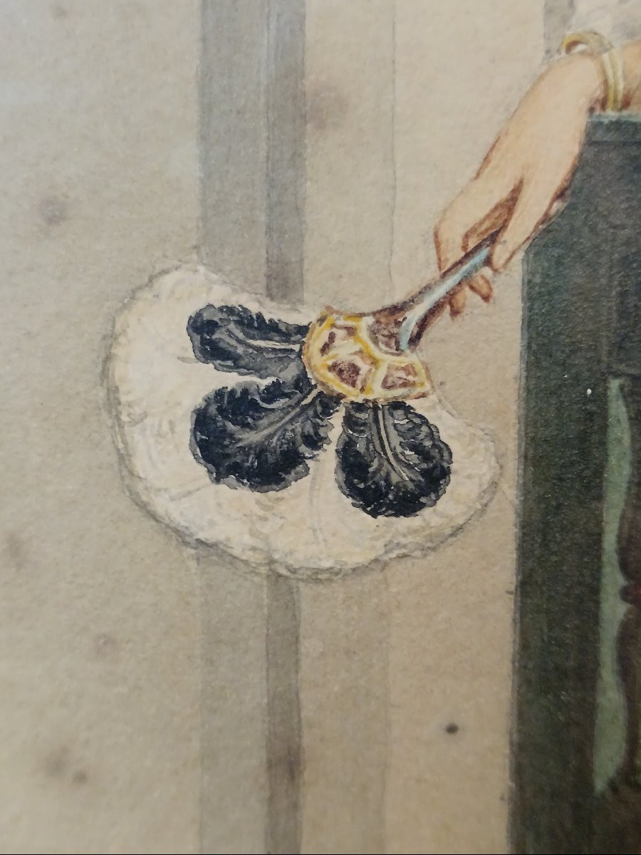 Orientalist School. Durand-brager "harem Scene In Algiers"-photo-4