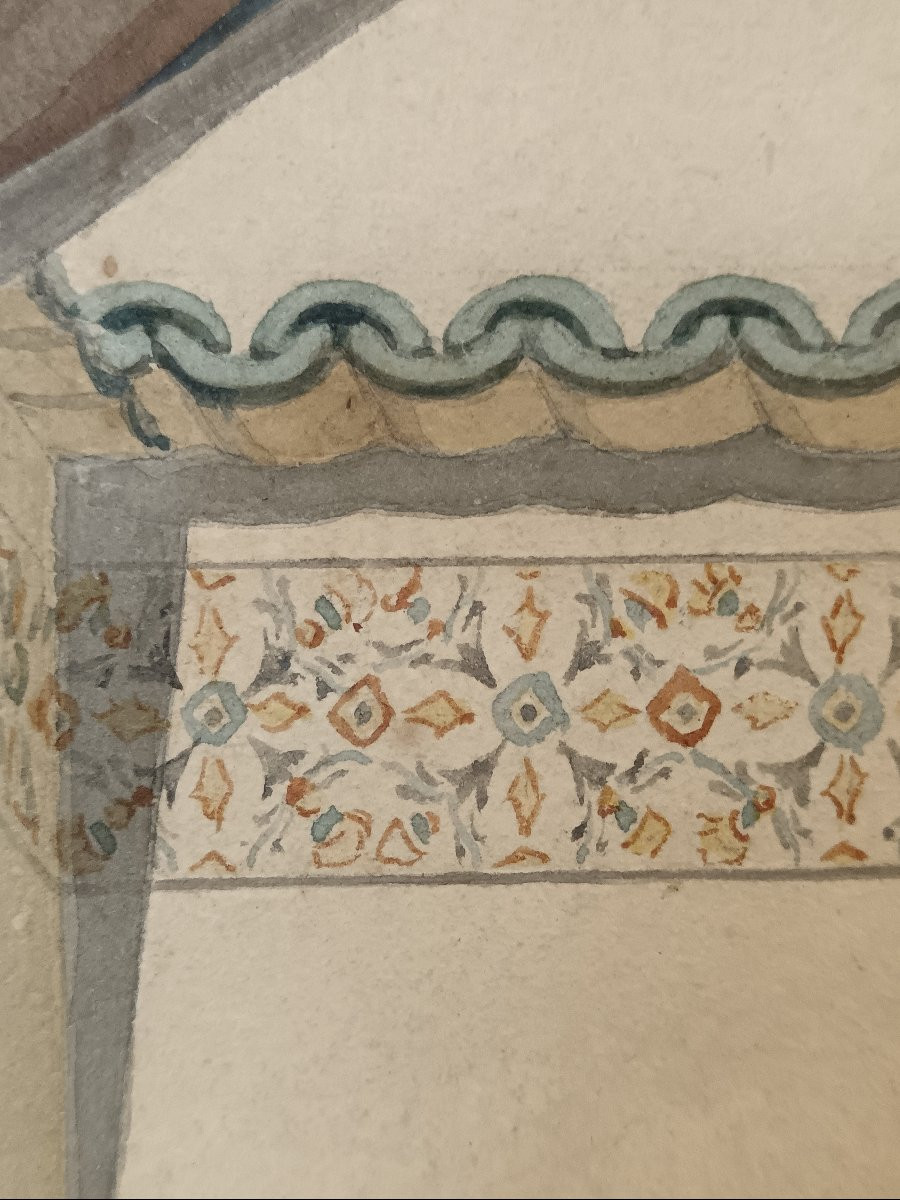 Orientalist School. Durand-brager "harem Scene In Algiers"-photo-5