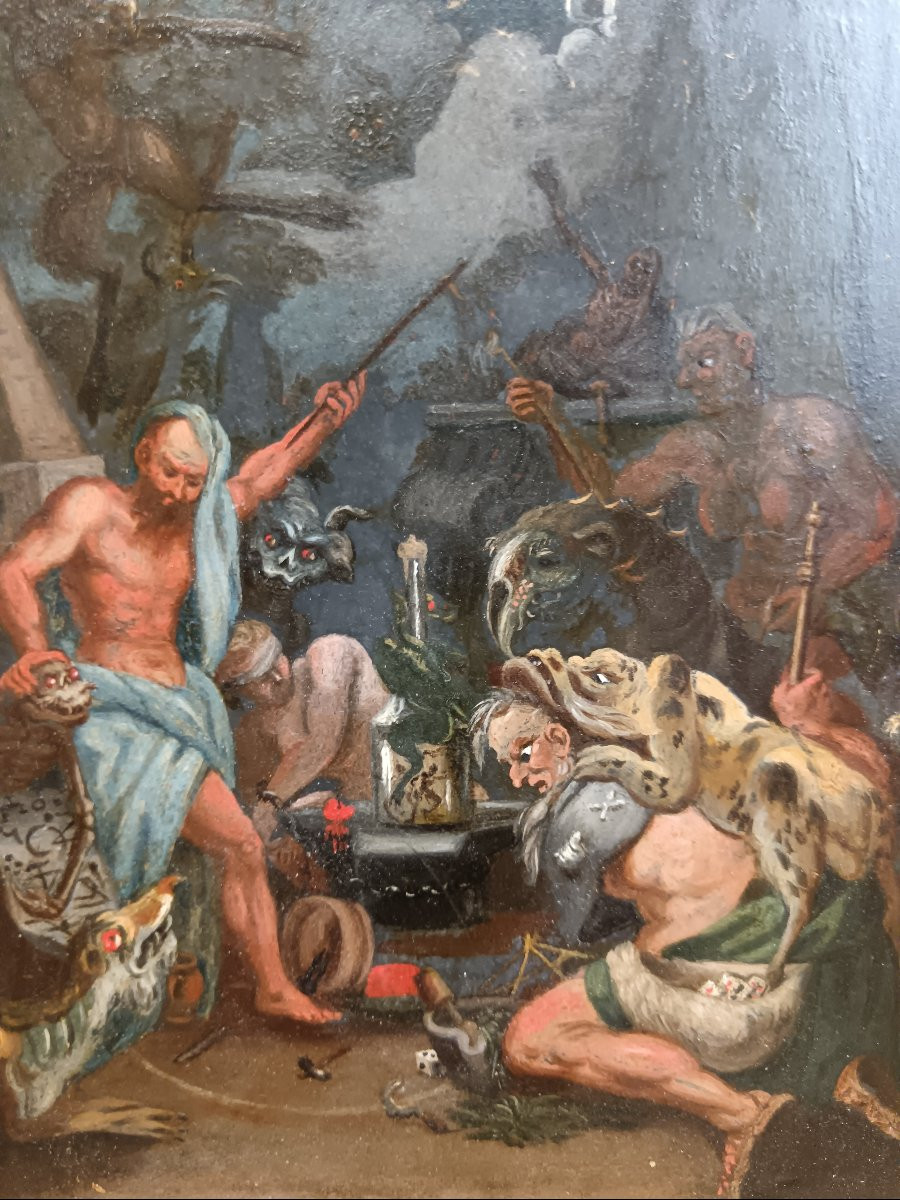 A Scene Of Witchcraft And Magic. Pietro Dandini Attributed To -photo-4