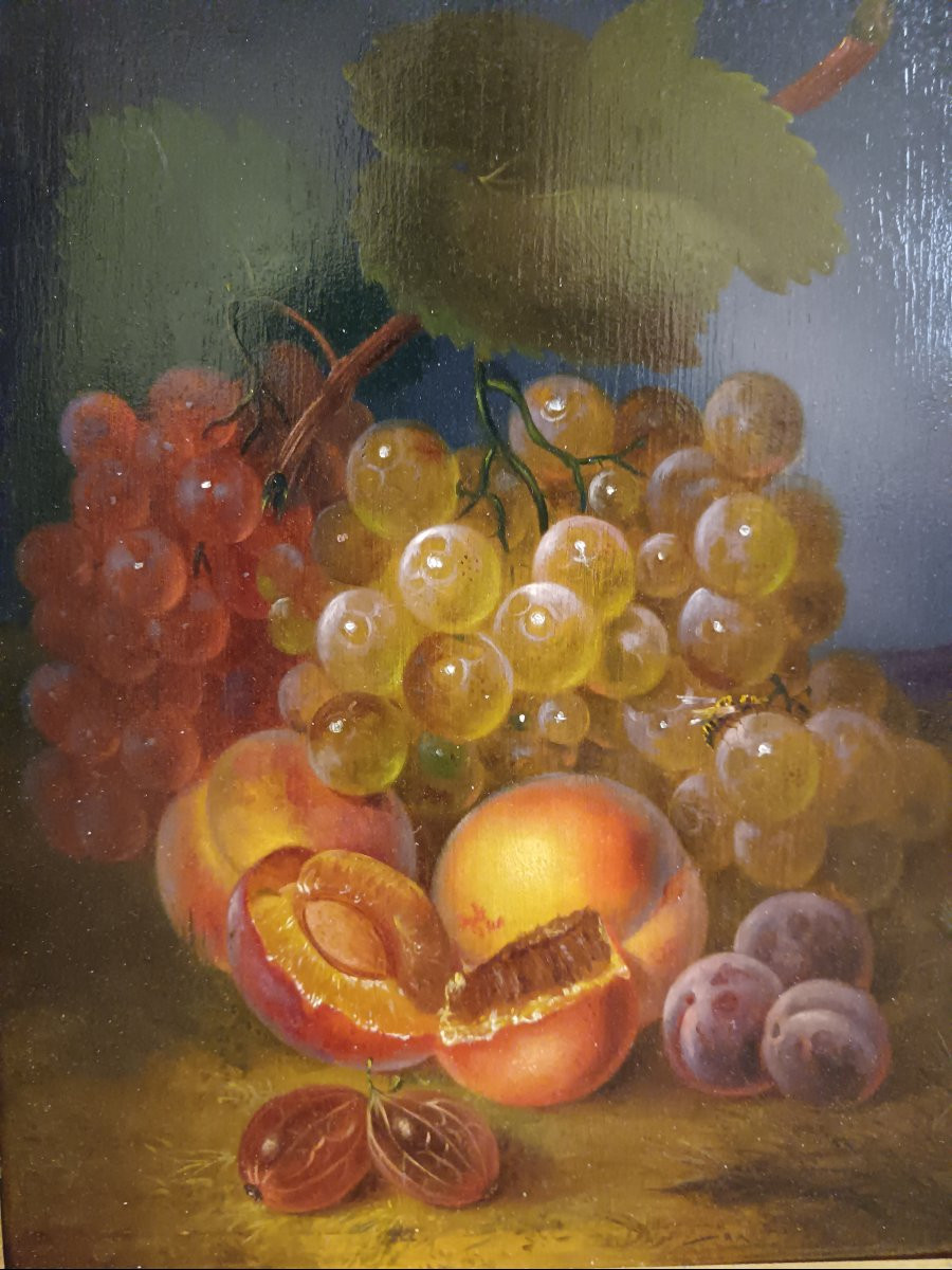 Ecole américaine. George E. Forster "le festin de la guêpe"-photo-2