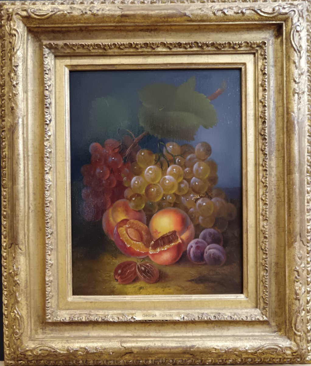 Ecole américaine. George E. Forster "le festin de la guêpe"-photo-1