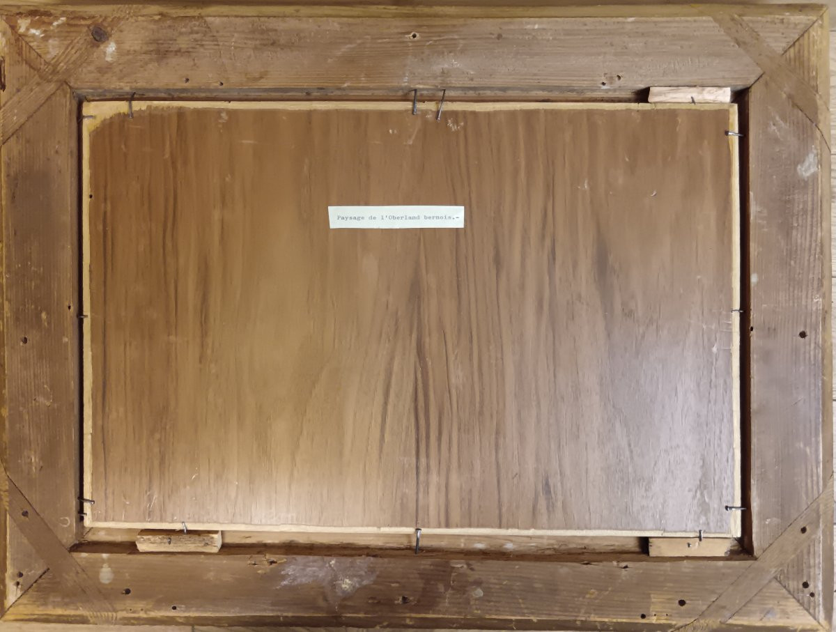 Alexandre Calame attribué à "L'Oberland bernois"-photo-1