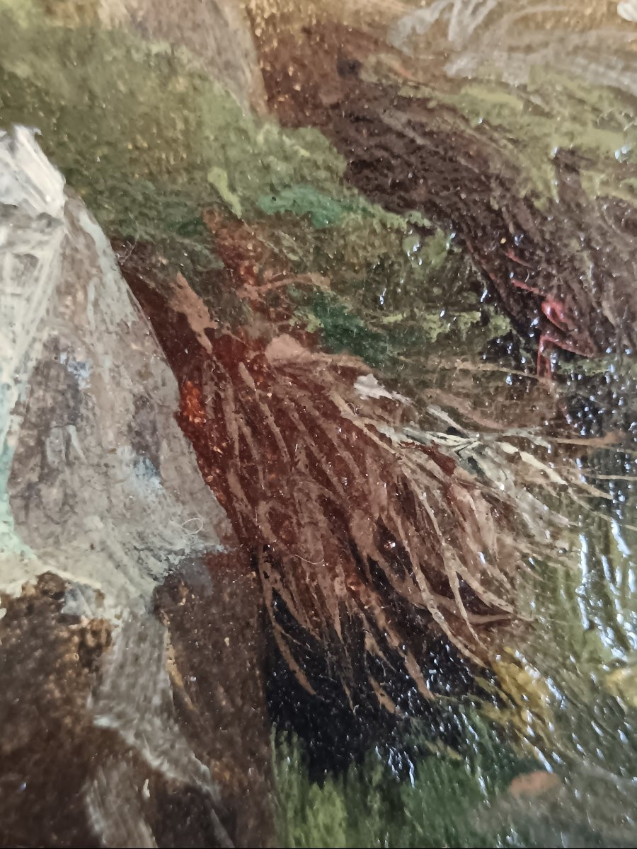 Alexandre Calame attribué à "L'Oberland bernois"-photo-3