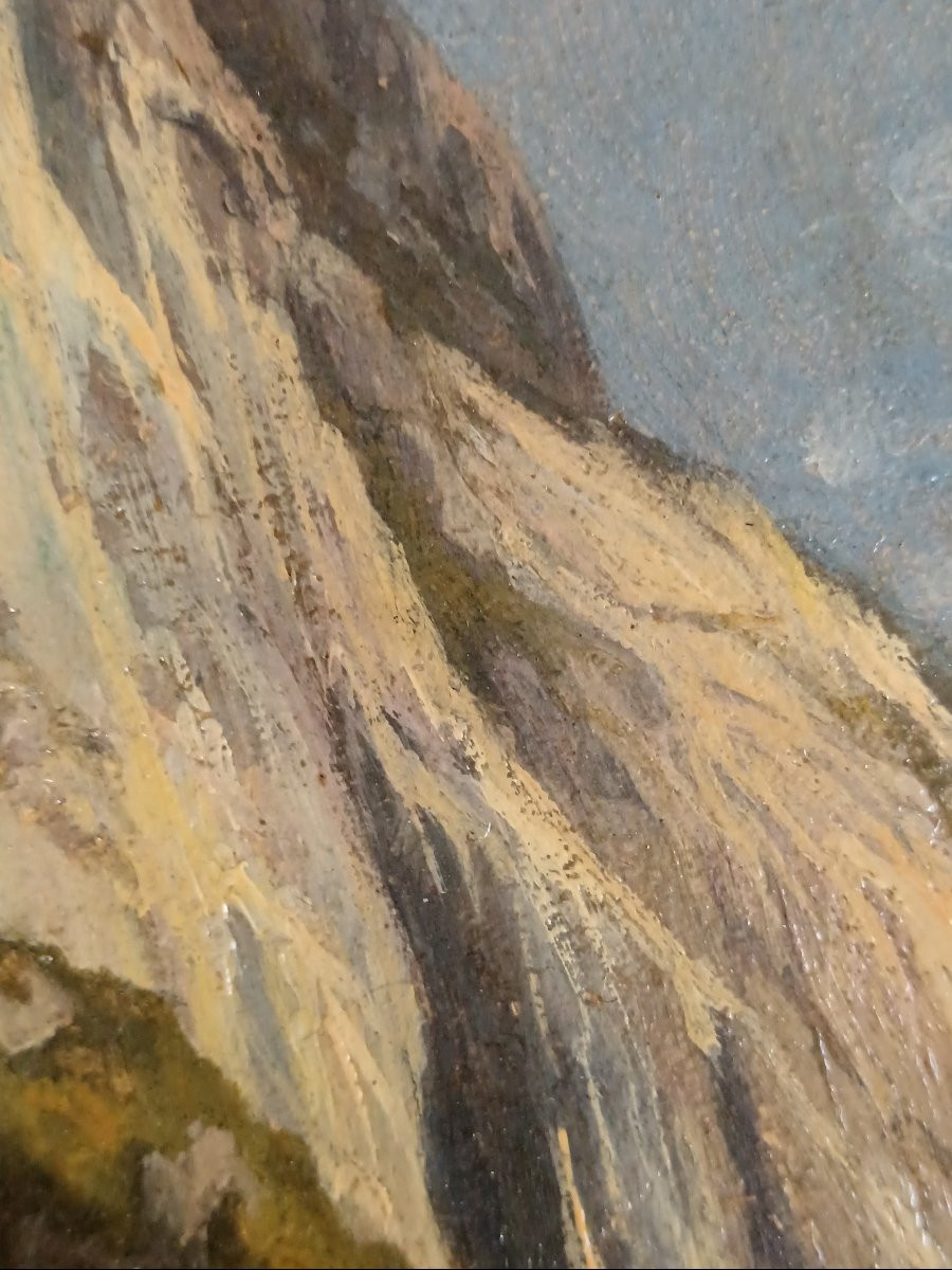 Alexandre Calame attribué à "L'Oberland bernois"-photo-5