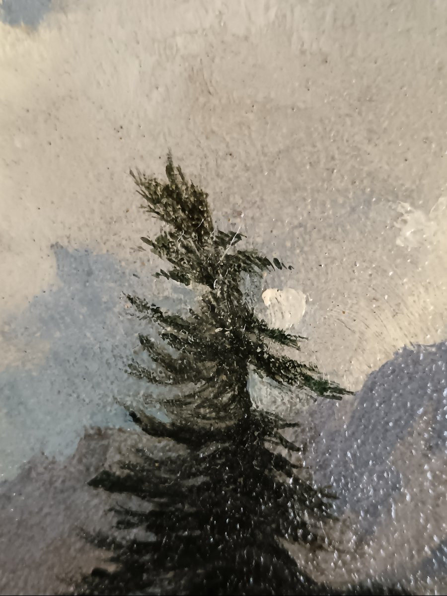 Alexandre Calame attribué à "L'Oberland bernois"-photo-7