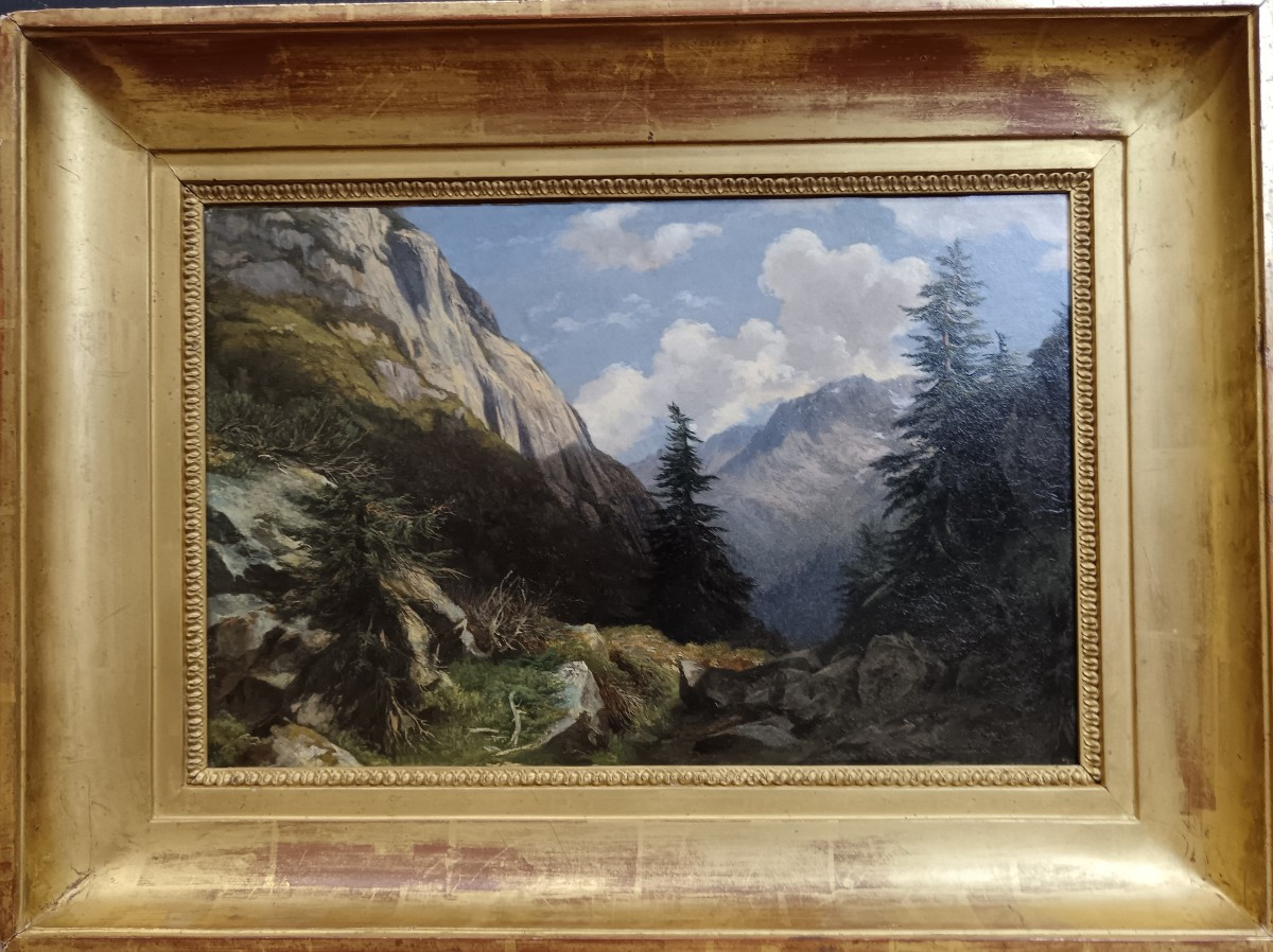 Alexandre Calame attribué à "L'Oberland bernois"
