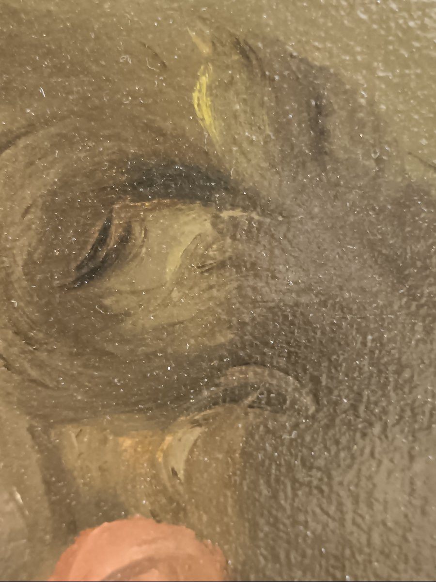 Ecole flamande vers 1700 "Saint en extase"-photo-3