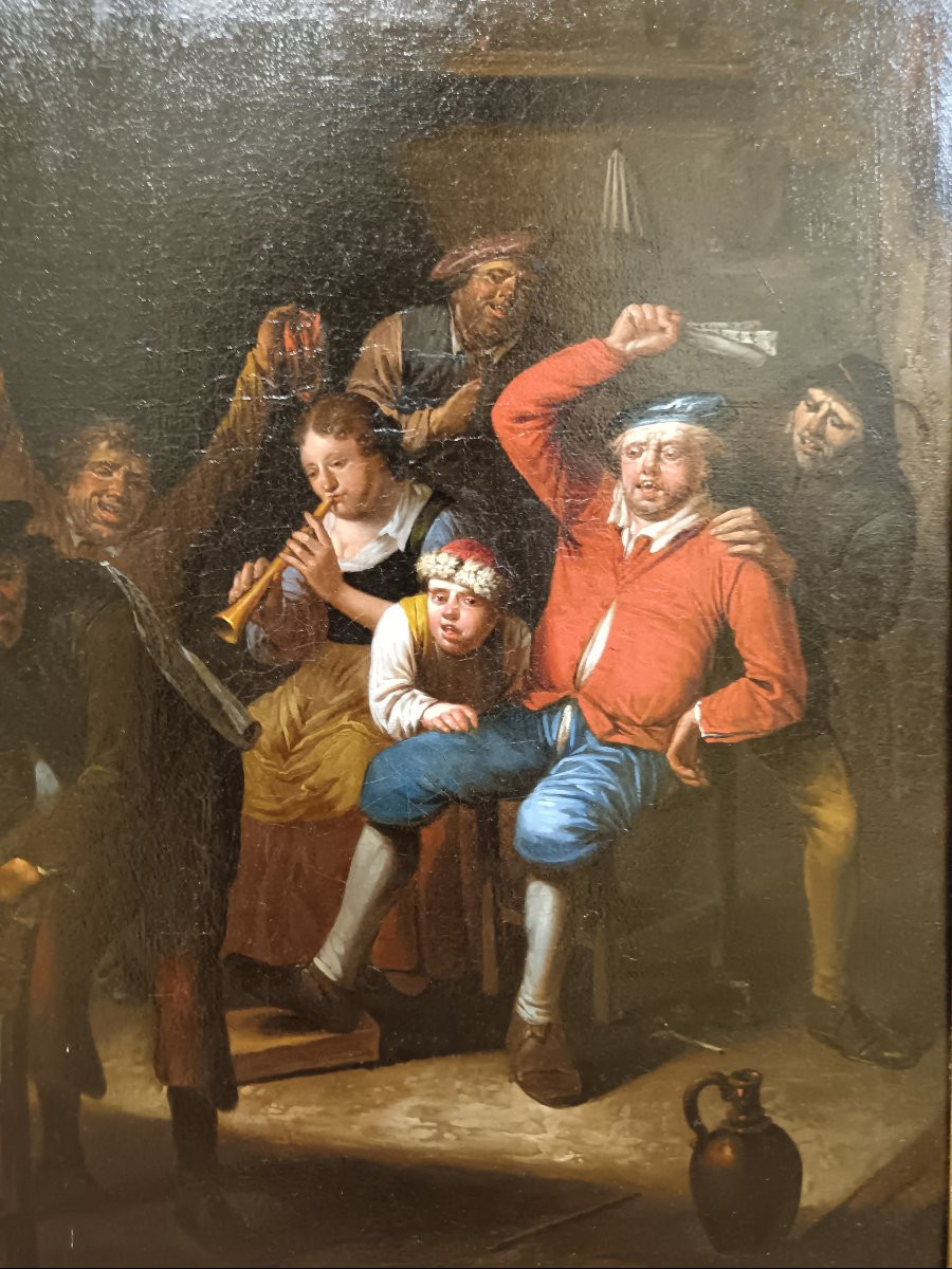 Joos Van Craesbeeck Attributed To "joyful Intoxication"-photo-4