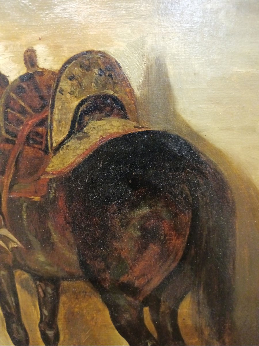 Théodore Géricault entourage de "le cheval à l'écurie"-photo-6