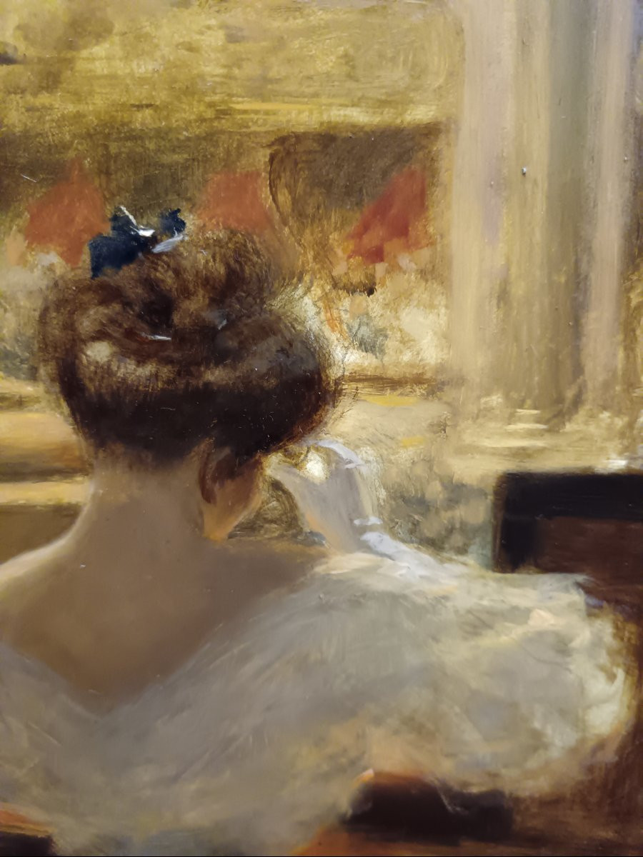 Univers du théâtre. Albert Guillaume "conversation galante dans la loge"-photo-2