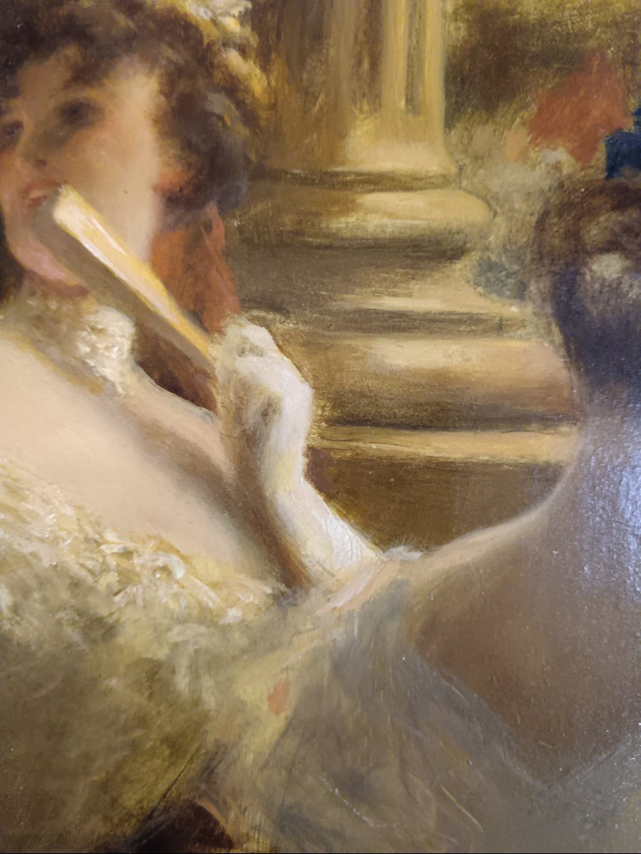 Univers du théâtre. Albert Guillaume "conversation galante dans la loge"-photo-4