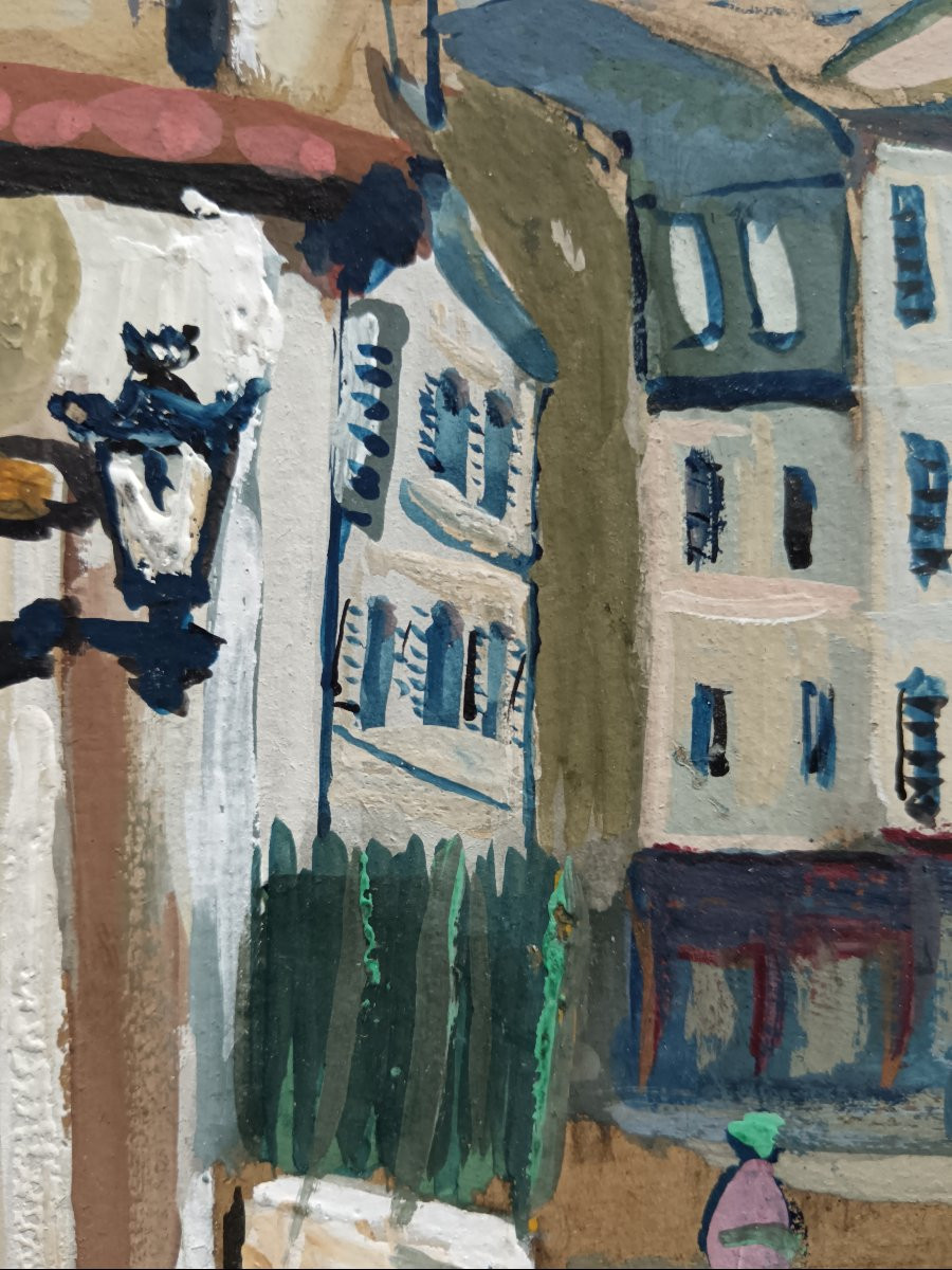 Paris Montmartre. Lucien Genin "Rue Norvins"-photo-3