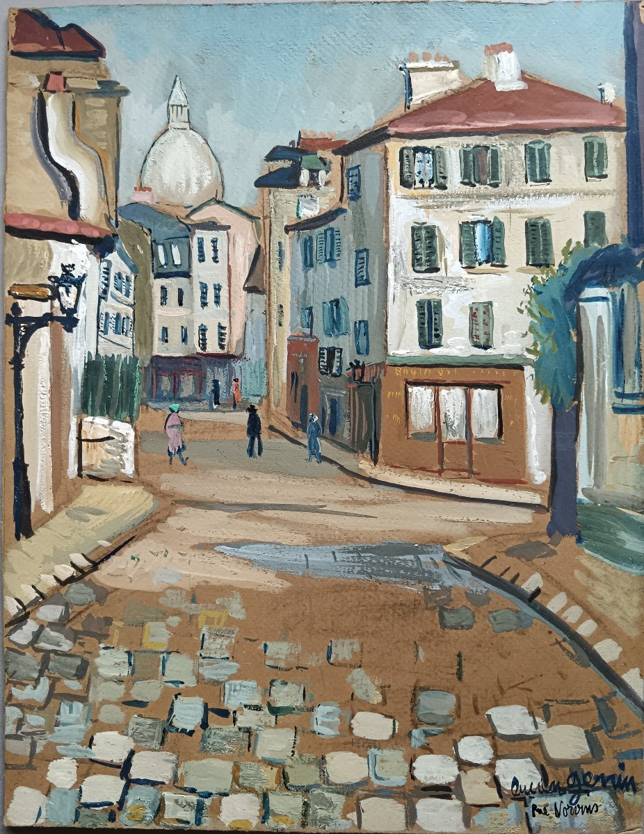 Paris Montmartre. Lucien Genin "Rue Norvins"-photo-4