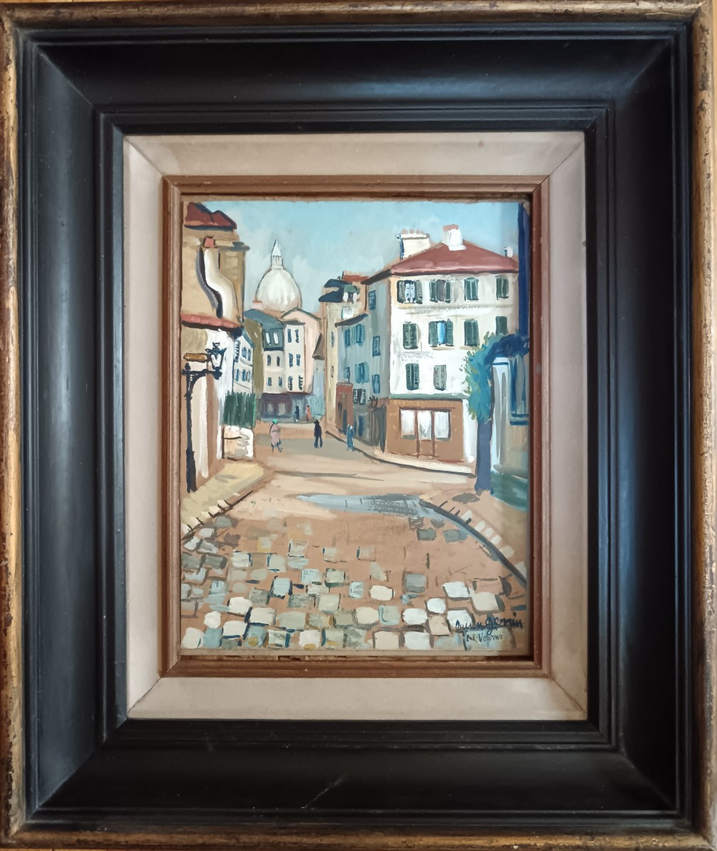 Paris Montmartre. Lucien Genin "Rue Norvins"