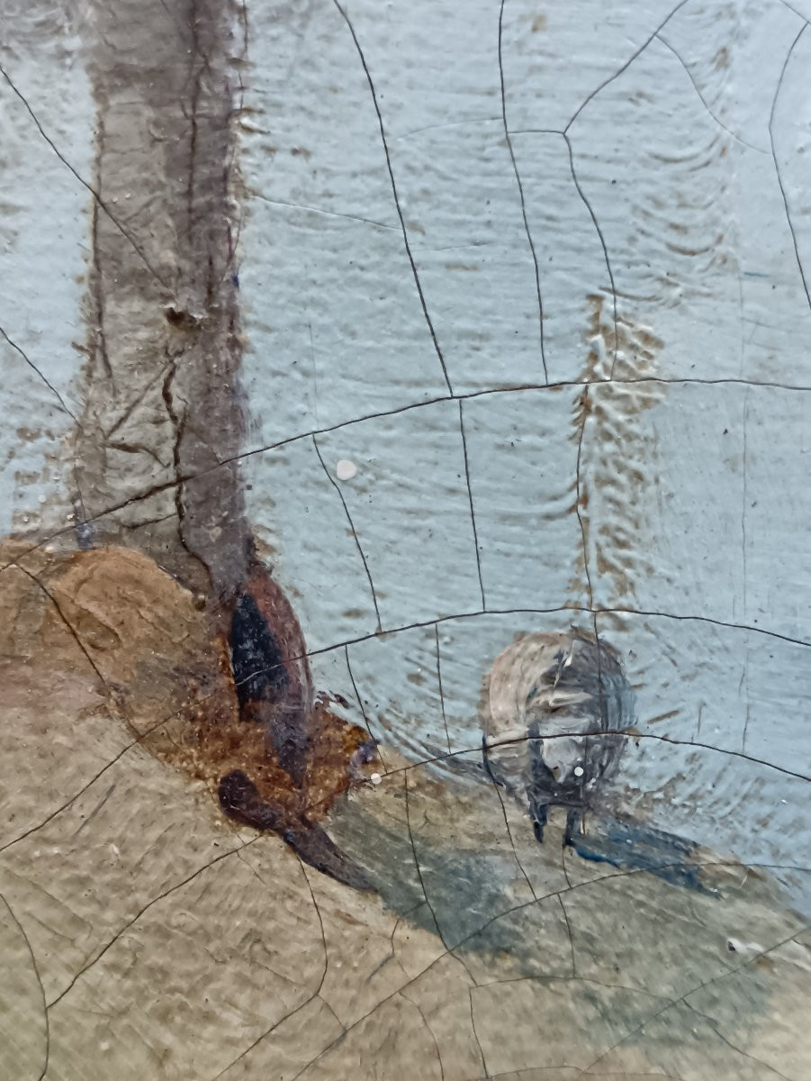 Scottish School  "a Little Moment Of Spring In Scotland"-photo-7