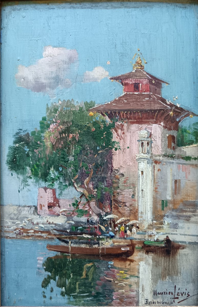 Maurice Lévis, Trip To India  "bords Du Gange"-photo-4